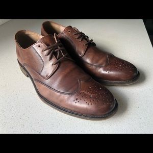 Banana Republic Cap Toe Oxford Brown Leather